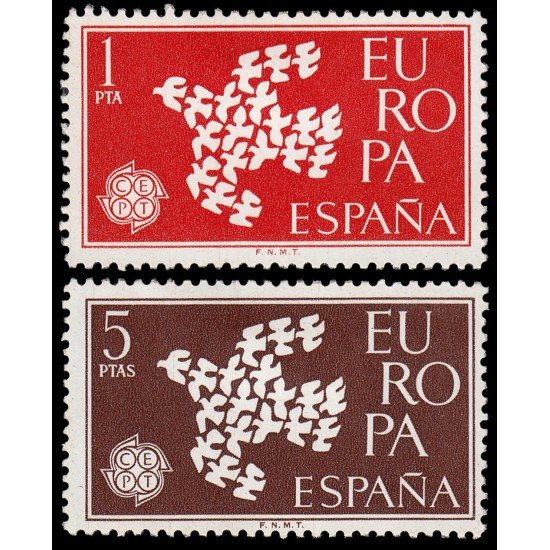 España Spain 1371/72 1961 Europa CEPT MH España Spain 1371/72 1961 Europa CEPT MH