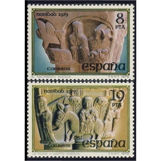 España Spain 2550/51 1979 Navidad San Pedro el viejo Huesca MNH España Spain 2550/51 1979 Navidad San Pedro el viejo Huesca MNH