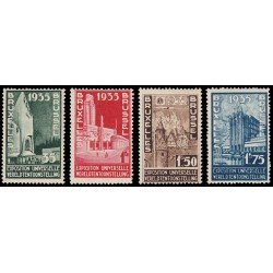 Bélgica 386/89 1934 Exposición Universal de 1935 MNH Bélgica 386/89 1934 Exposición Universal de 1935 MNH