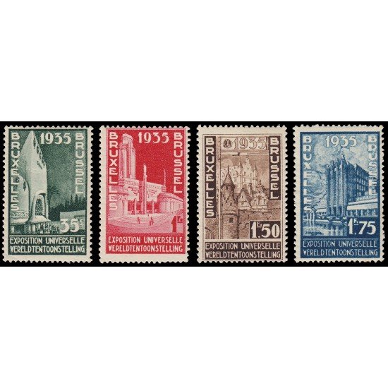 Bélgica 386/89 1934 Exposición Universal de 1935 MNH