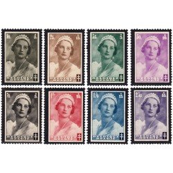 Bélgica 411/18 1935 Muerte de la reina Astrid MNH Bélgica 411/18 1935 Muerte de la reina Astrid MNH