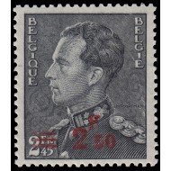 Bélgica 478 1938 Sello de 1936-37 Leopoldo III con sobrecarga MNH