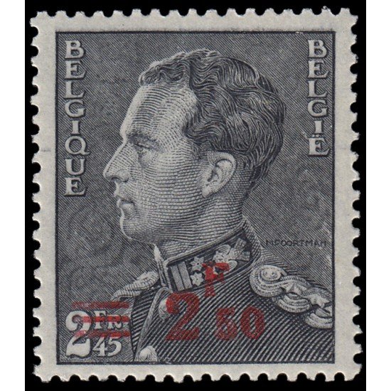 Bélgica 478 1938 Sello de 1936-37 Leopoldo III con sobrecarga MNH