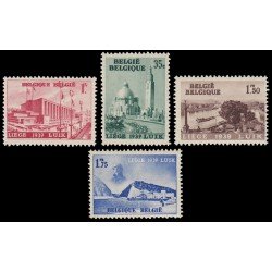 Bélgica 484/87 1938 Exposición de Lieja Edificios Paisajes MNH Bélgica 484/87 1938 Exposición de Lieja Edificios Paisajes MNH