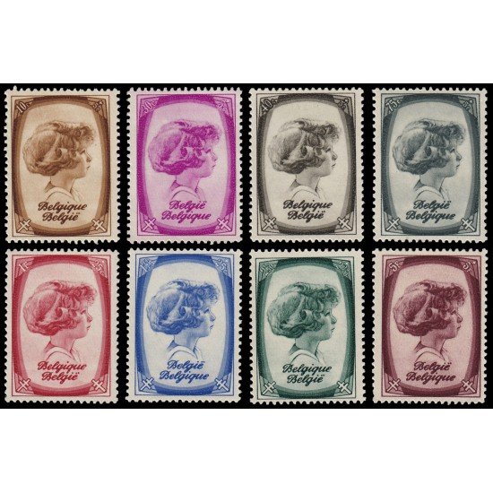 Bélgica 488/95 1938 Efigie del príncipe Alberto de Lieja MNH