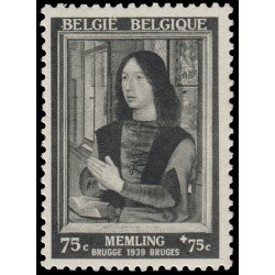 Bélgica 512 1939 Expo. Memling en Brujas Cuadro MNH Bélgica 512 1939 Expo. Memling en Brujas Cuadro MNH