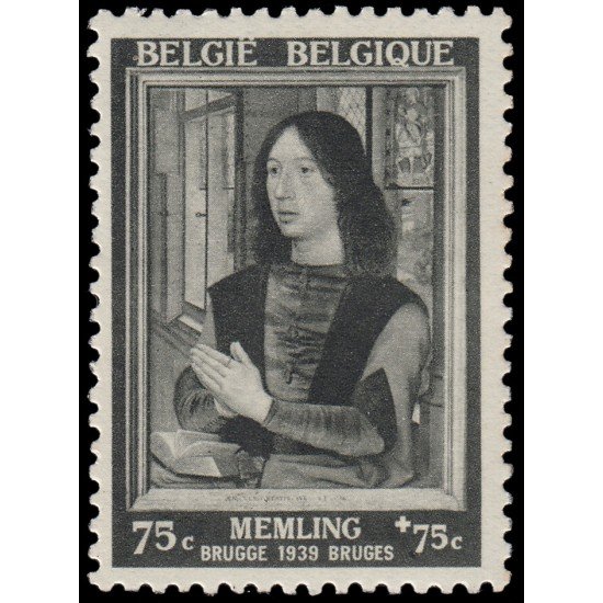Bélgica 512 1939 Expo. Memling en Brujas Cuadro MNH