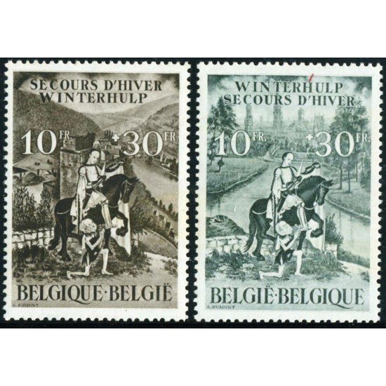 FAU5/S  Bélgica  Nº 639/40  1943/44   MNH