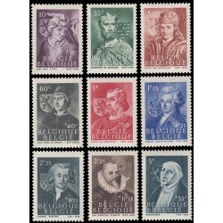 Bélgica 661/69 1944 Por los prisioneros de guerra Personajes MNH Bélgica 661/69 1944 Por los prisioneros de guerra Personajes MNH