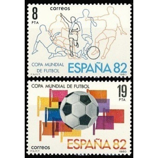 España Spain 2570/71 1980 Campeonato Mundial de Fútbol España 82 MNH