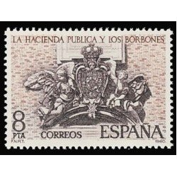 España Spain 2573 1980 La Hacienda pública y los Borbones MNH España Spain 2573 1980 La Hacienda pública y los Borbones MNH