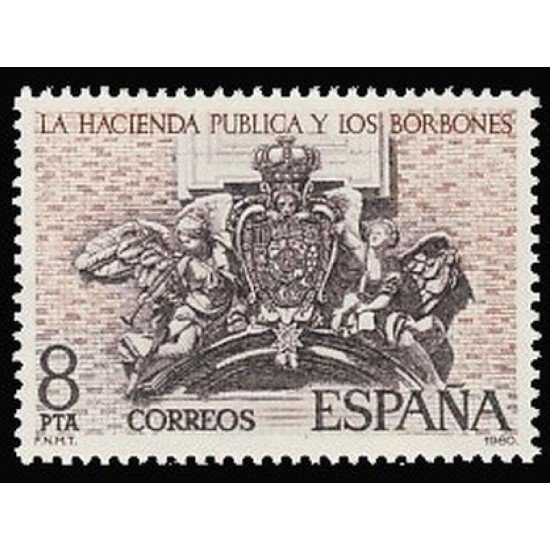 España Spain 2573 1980 La Hacienda pública y los Borbones MNH España Spain 2573 1980 La Hacienda pública y los Borbones MNH