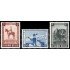 Bélgica 938/40 1954 Monumento 20 aniv. muerte de Alberto I Namur MNH