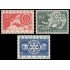 Bélgica 952/54 1954 50 aniv. Rotary Internacional Rueda  MNH