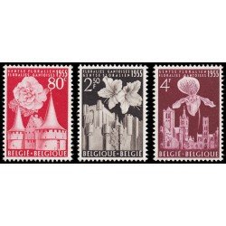 Bélgica 961/63 1955 Florales Flora MNH