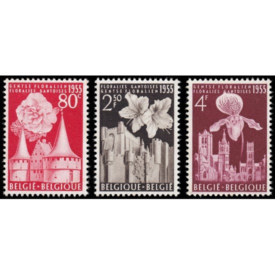Bélgica 961/63 1955 Florales Flora MNH