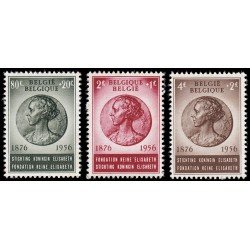Bélgica 991/93 1956 80º Aniv. de la reina Elisabeth MNH