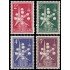 Bélgica - 1008/10 - 1957 Expo. universal de Bruselas Átomo MNH