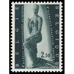 Bélgica 1024 1957 4ª Expo. bienal escultura Mujer arrodillada MNH Bélgica 1024 1957 4ª Expo. bienal escultura Mujer arrodillada MNH