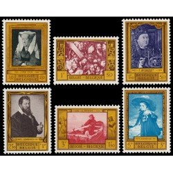 Bélgica 1076/81 1958 Obras culturales Obras de pintores belgas MNH Bélgica 1076/81 1958 Obras culturales Obras de pintores belgas MNH