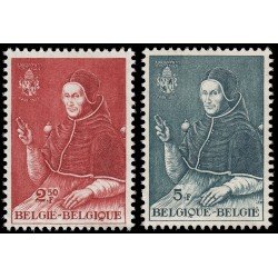 Bélgica 1109/10 1959 5º Centenario del Papa Adrien VI MNH Bélgica 1109/10 1959 5º Centenario del Papa Adrien VI MNH