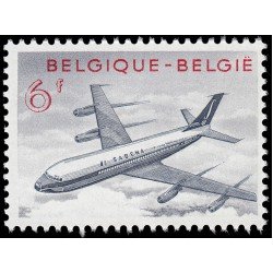 TRA1/S Bélgica 1113 1959 Puesta en servicio del Boeing 707 Avión MNH TRA1/S Bélgica 1113 1959 Puesta en servicio del Boeing 707 Avión MNH