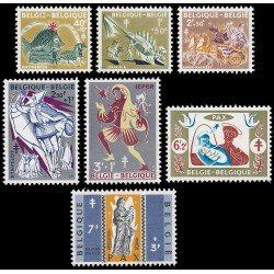 Bélgica 1114/20 1959 Obras antituberculosis MNH Bélgica 1114/20 1959 Obras antituberculosis MNH