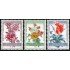 FL3/S Bélgica 1122/24 1960 Florales de Gante Flora MNH