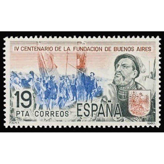 España Spain 2584 1980 IV Centenario de la Fundación Buenos Aires MNH España Spain 2584 1980 IV Centenario de la Fundación Buenos Aires MNH