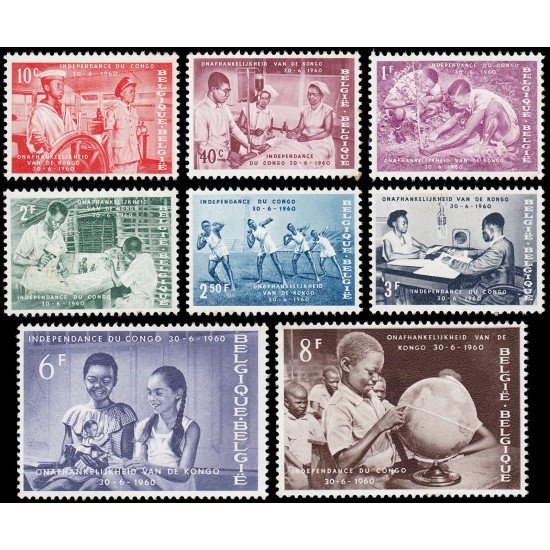 TEN/S Bélgica 1139/46 1960  Independencia del Congo MNH