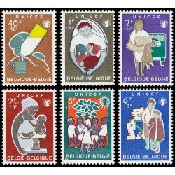 Bélgica 1153/58 1960 Por el Comité belga de la UNICEF MNH Bélgica 1153/58 1960 Por el Comité belga de la UNICEF MNH