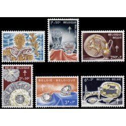 Bélgica 1163/68 1960 En beneficio de obras antituberculosis Artistas MNH Bélgica 1163/68 1960 En beneficio de obras antituberculosis Artistas MNH