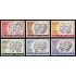 Bélgica 1176/81 1961 Obras culturales Efigies diversas MNH