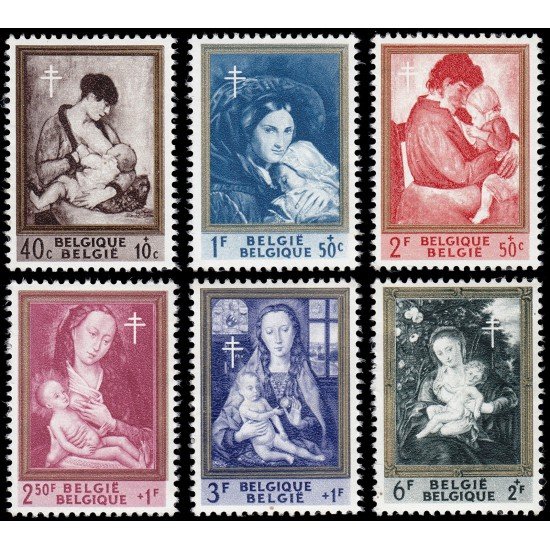 Bélgica 1198/03 1961 Obras antituberculosis MNH