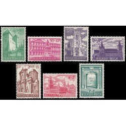 Bélgica 1205/11 1962 Sorteo obras culturales Obras arquitectónicas MNH Bélgica 1205/11 1962 Sorteo obras culturales Obras arquitectónicas MNH