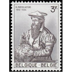 Bélgica 1213 1962 450º Aniv. de Mercator Grabado MNH Bélgica 1213 1962 450º Aniv. de Mercator Grabado MNH