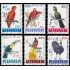 Bélgica 1216/21 1962  Obras filantrópicas Fauna Pájaros del zoo de Amberes MNH