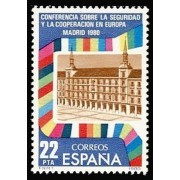 España Spain 2592 1980 Conferencia sobre la Seguridad y la cooperación en Europa Segunda reunión Madrid MNH