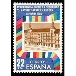 España Spain 2592 1980 Conferencia sobre la Seguridad y la cooperación en Europa Segunda reunión Madrid MNH España Spain 2592 1980 Conferencia sobre la Seguridad y la cooperación en Europa Segunda reunión Madrid MNH