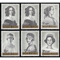 Bélgica 1233/38 1962 Obras antituberculosis Retratos de reinas MNH Bélgica 1233/38 1962 Obras antituberculosis Retratos de reinas MNH