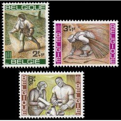 Bélgica 1243/45 1963 Campaña mundial contra el hambre MNH Bélgica 1243/45 1963 Campaña mundial contra el hambre MNH