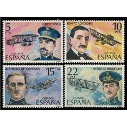 España Spain 2595/98 1980 Aviación MNH España Spain 2595/98 1980 Aviación MNH