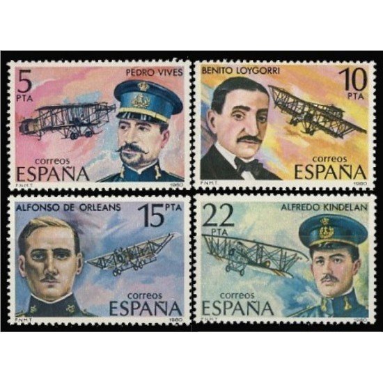 España Spain 2595/98 1980 Aviación MNH