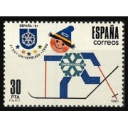España Spain 2608 1981 Juegos Mundiales Universitarios de Invierno Ski Universidad 81 MNH