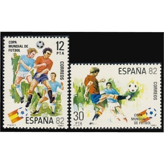 España Spain 2613/14 1981 Copa Mundial de Fútbol España 82 MNH España Spain 2613/14 1981 Copa Mundial de Fútbol España 82 MNH