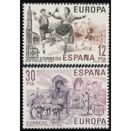 España Spain 2615/16 1981 Europa Cept MNH España Spain 2615/16 1981 Europa Cept MNH
