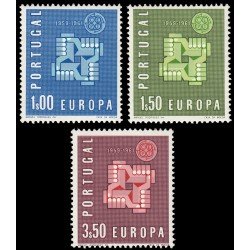 Portugal 888/90 1961 Europa MH
