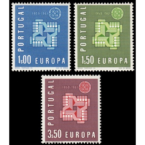 Portugal 888/90 1961 Europa MH Portugal 888/90 1961 Europa MH
