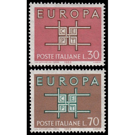 Italia Italy 895/96 1963 Europa MH Italia Italy 895/96 1963 Europa MH
