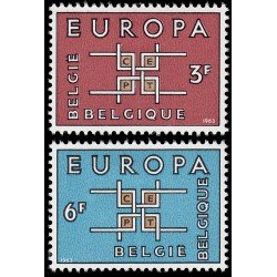Bélgica 1260/61 1963 Europa MH